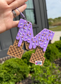 Purple Drip Bag Tag