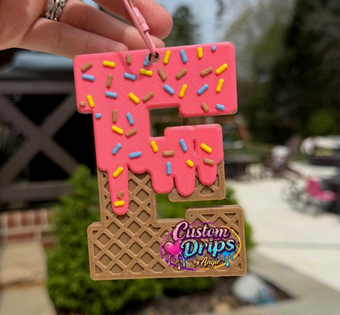 Pink Drip Bag Tag